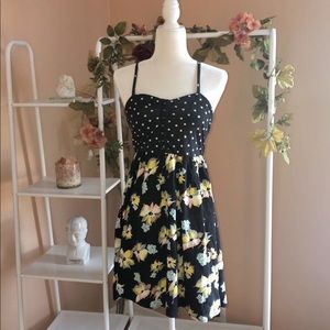 Xhilaration | Polka-Dot Floral Dress